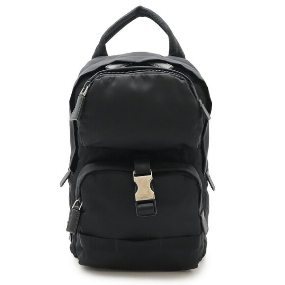 PRADA Black Leather Shoulder Bag - Picture 1 of 8